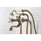 Kingston Brass CCK226K3 Freestanding Clawfoot Tub Faucet Package with Supply Line, Antique Brass CCK226K3 - alternate 6